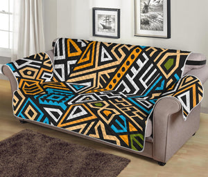 Ethnic Aztec Geometric Pattern Print Sofa Protector