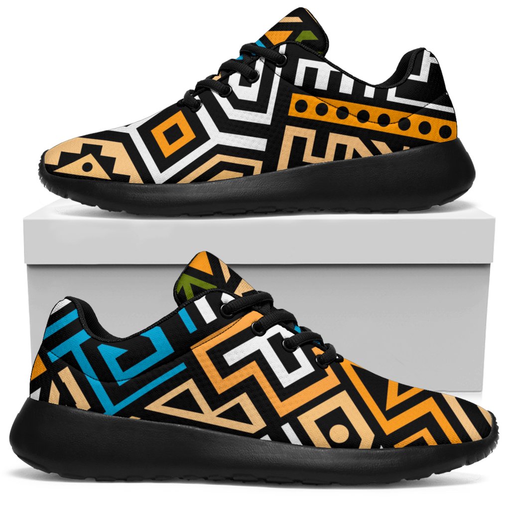 Ethnic Aztec Geometric Pattern Print Sport Shoes GearFrost
