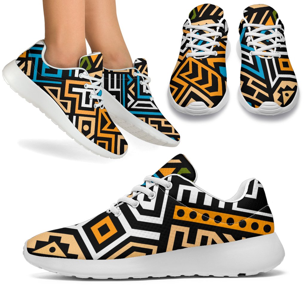 Ethnic Aztec Geometric Pattern Print Sport Shoes GearFrost