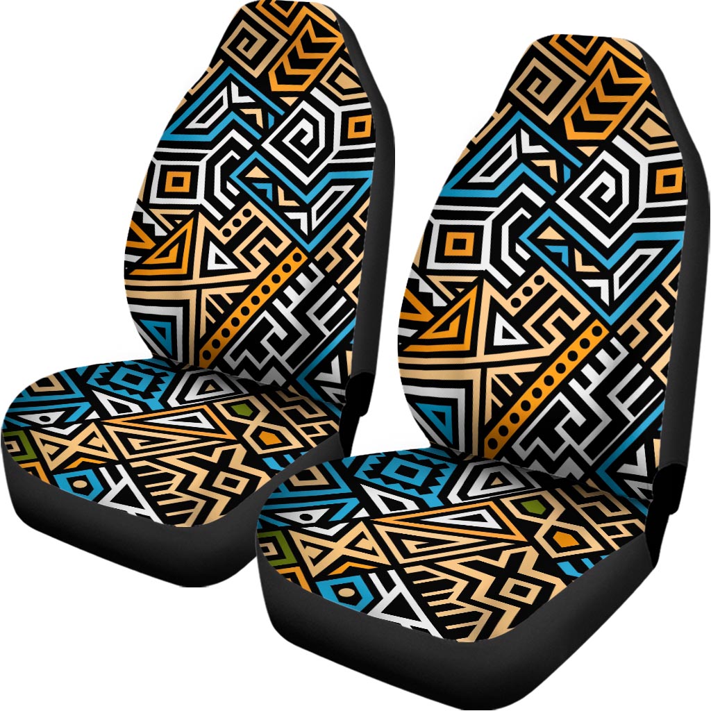 Ethnic Aztec Geometric Pattern Print Universal Fit Car Seat Covers