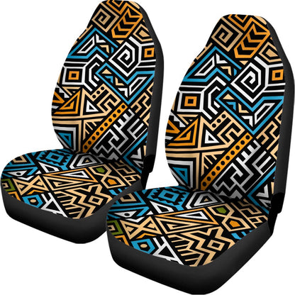 Ethnic Aztec Geometric Pattern Print Universal Fit Car Seat Covers