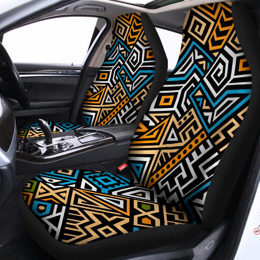 Ethnic Aztec Geometric Pattern Print Universal Fit Car Seat Covers
