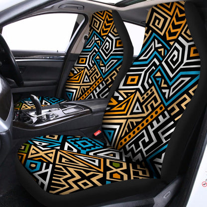 Ethnic Aztec Geometric Pattern Print Universal Fit Car Seat Covers