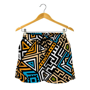 Ethnic Aztec Geometric Pattern Print Women's Shorts