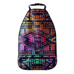 Ethnic Aztec Grunge Trippy Print Car Seat Organizers