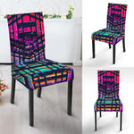 Ethnic Aztec Grunge Trippy Print Dining Chair Slipcover