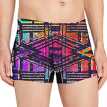 Ethnic Aztec Grunge Trippy Print Men's Boxer Briefs