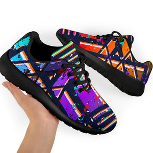 Ethnic Aztec Grunge Trippy Print Sport Shoes GearFrost