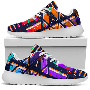 Ethnic Aztec Grunge Trippy Print Sport Shoes GearFrost