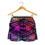 Ethnic Aztec Grunge Trippy Print Women's Shorts