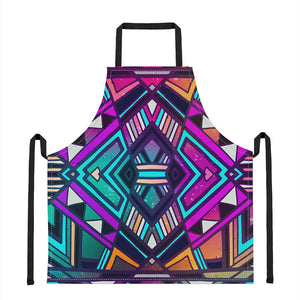 Ethnic Aztec Trippy Print Apron