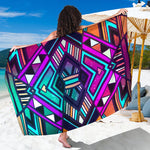 Ethnic Aztec Trippy Print Beach Sarong Wrap