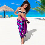 Ethnic Aztec Trippy Print Beach Sarong Wrap