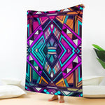 Ethnic Aztec Trippy Print Blanket