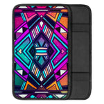 Ethnic Aztec Trippy Print Car Center Console Cover