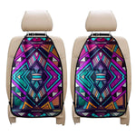 Ethnic Aztec Trippy Print Car Seat Organizers