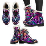 Ethnic Aztec Trippy Print Comfy Boots GearFrost