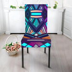 Ethnic Aztec Trippy Print Dining Chair Slipcover