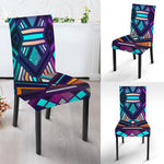 Ethnic Aztec Trippy Print Dining Chair Slipcover