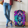 Ethnic Aztec Trippy Print Luggage Cover GearFrost