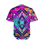 Ethnic Aztec Trippy Print Men's Baseball Jersey