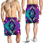 Ethnic Aztec Trippy Print Men's Shorts