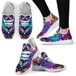 Ethnic Aztec Trippy Print Mesh Knit Shoes GearFrost