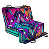 Ethnic Aztec Trippy Print Pet Car Back Seat Cover