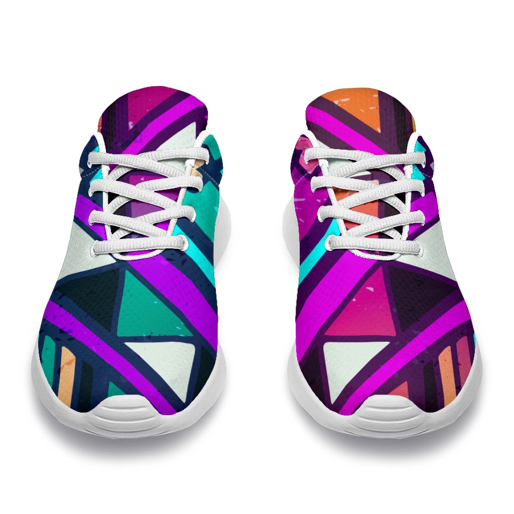 Ethnic Aztec Trippy Print Sport Shoes GearFrost