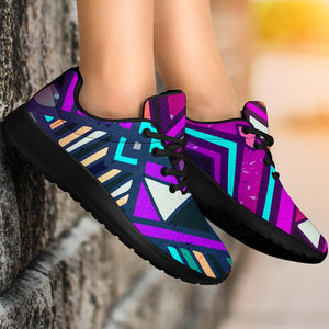 Ethnic Aztec Trippy Print Sport Shoes GearFrost