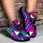 Ethnic Aztec Trippy Print Sport Shoes GearFrost