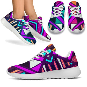 Ethnic Aztec Trippy Print Sport Shoes GearFrost