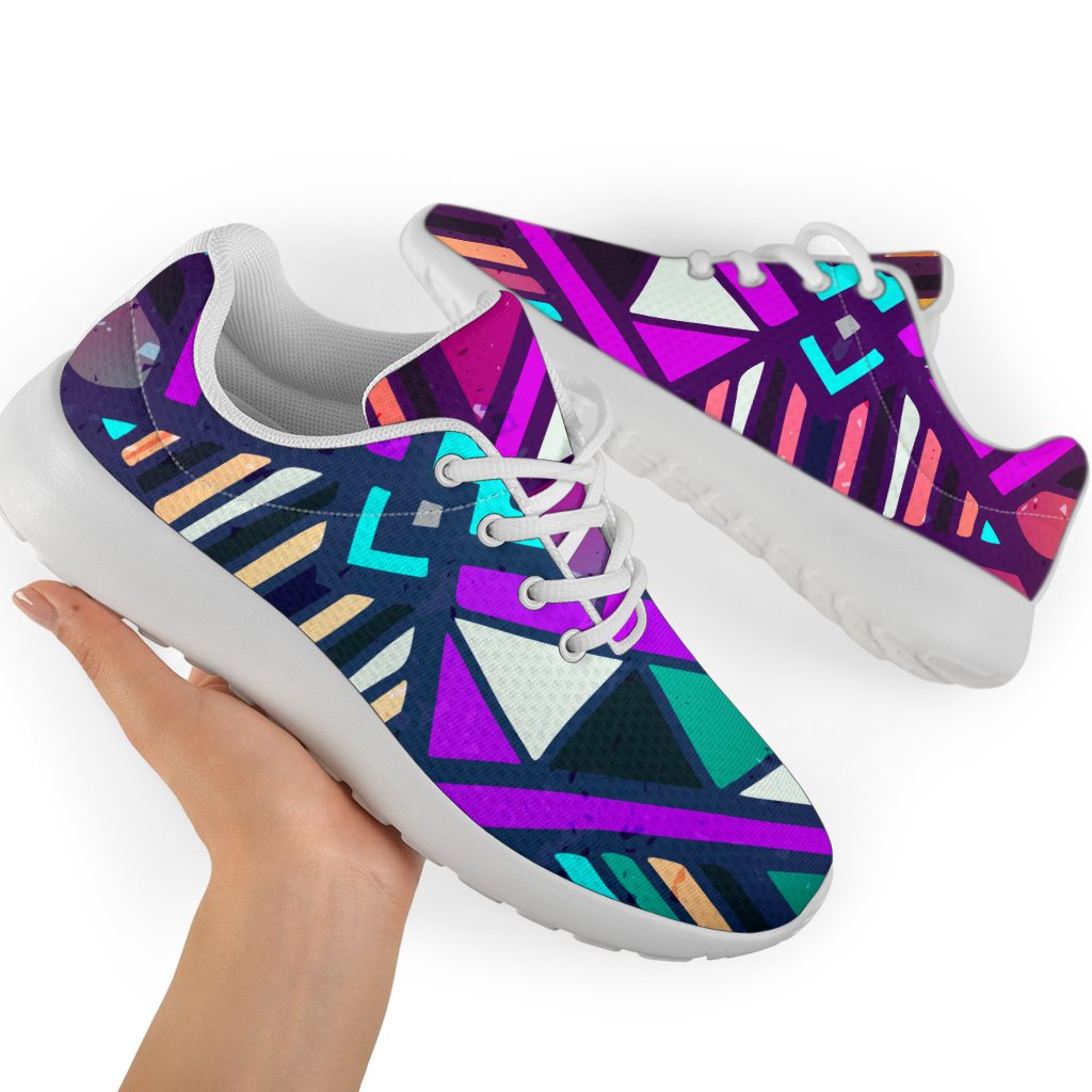 Ethnic Aztec Trippy Print Sport Shoes GearFrost