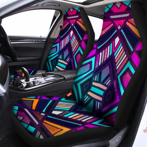 Ethnic Aztec Trippy Print Universal Fit Car Seat Covers