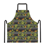 Ethnic Bird Of Paradise Pattern Print Apron