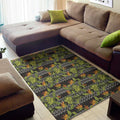 Ethnic Bird Of Paradise Pattern Print Floor Mat