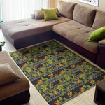 Ethnic Bird Of Paradise Pattern Print Area Rug