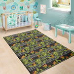 Ethnic Bird Of Paradise Pattern Print Area Rug