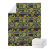 Ethnic Bird Of Paradise Pattern Print Blanket