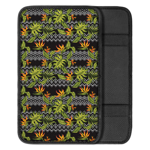 Ethnic Bird Of Paradise Pattern Print Car Center Console Cover