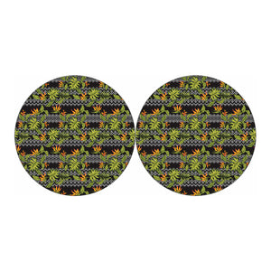 Ethnic Bird Of Paradise Pattern Print Car Coasters