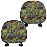 Ethnic Bird Of Paradise Pattern Print Car Headrest Covers