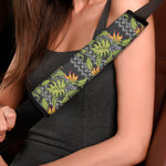 Ethnic Bird Of Paradise Pattern Print Car Seat Belt Covers