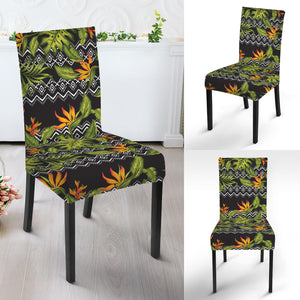 Ethnic Bird Of Paradise Pattern Print Dining Chair Slipcover