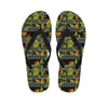 Ethnic Bird Of Paradise Pattern Print Flip Flops