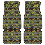 Ethnic Bird Of Paradise Pattern Print Front and Back Car Floor Mats