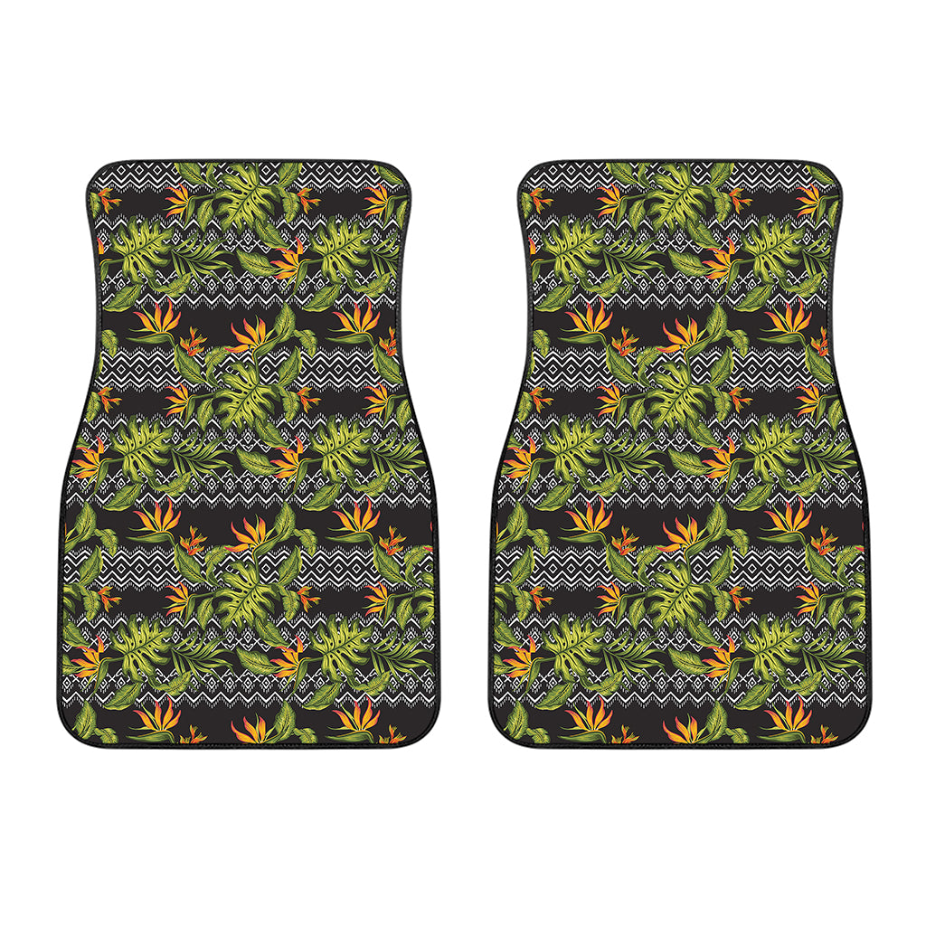 Ethnic Bird Of Paradise Pattern Print Front Car Floor Mats