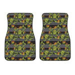 Ethnic Bird Of Paradise Pattern Print Front Car Floor Mats