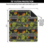 Ethnic Bird Of Paradise Pattern Print Futon Protector