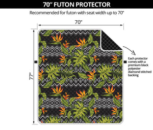 Ethnic Bird Of Paradise Pattern Print Futon Protector